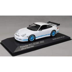 Porsche 911 996 GT3RS in White with Blue Stripes 2002