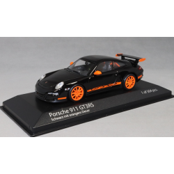 Porsche 911 997.1 GT3RS in Black with Orange Stripes 2006